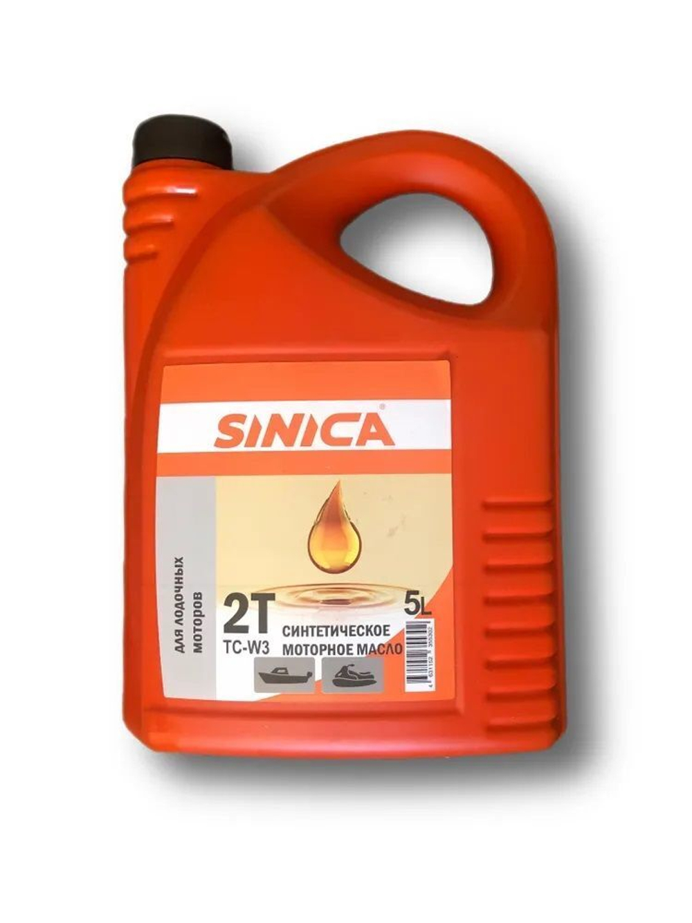 Масло SINICA синтетическое 2-х тактное для лодочных моторов TC-W3, 5л.