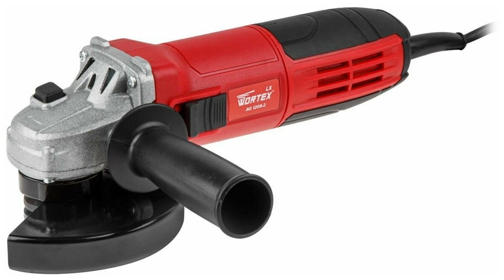 Одноручная углошлифмашина WORTEX LX AG 1209-2 в кор. (850 Вт, 125х22.2 мм, игол. подшипник, бронир. ротор) (0329083)