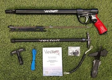 Подводное пневматическое ружье Вектор Lite 500 + Нож для подводной охоты Тритон + Амортизатор Стандарт 14 см