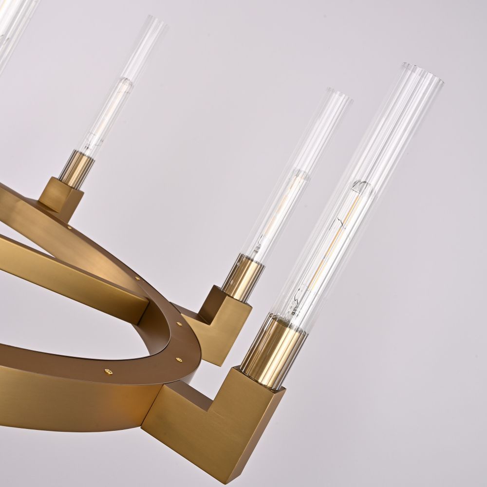 Люстра На Штанге Canelle Round Chandelier 8 Modern Brass By Imperiumloft