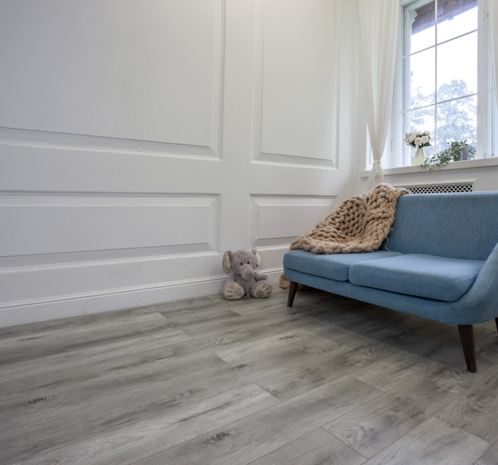LVT-плитка Damy Floor TCM369-28-LVT Дуб Рустикальный Cерый