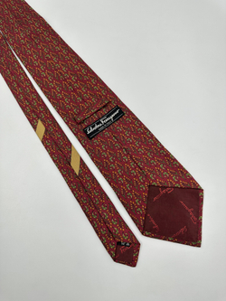 Галстук красный Salvatore Ferragamo