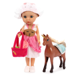 Кукла Ardana Baby с лошадкой-единорогом, 3 модели WJ-19260 (Junfa)