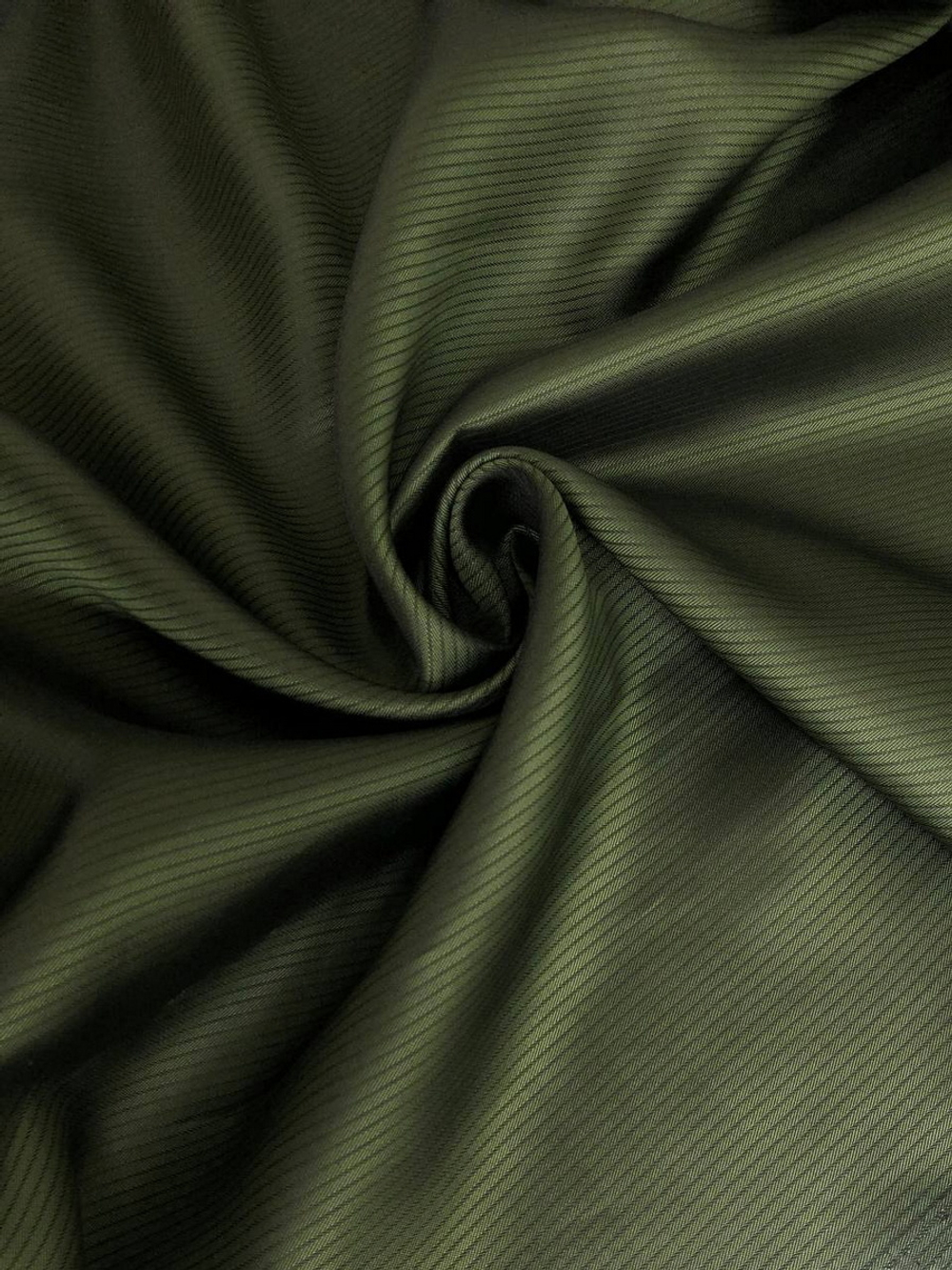 Подклад вискоза хаки, жаккард полоска