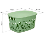 Коробка ФЛОРА 5,5л с крышкой М2362