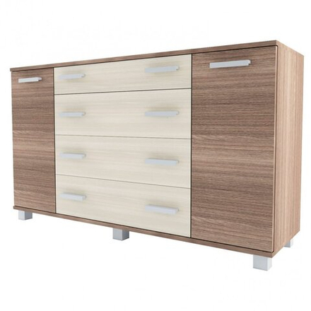 Комод № 4 шимо темный/шимо светлый