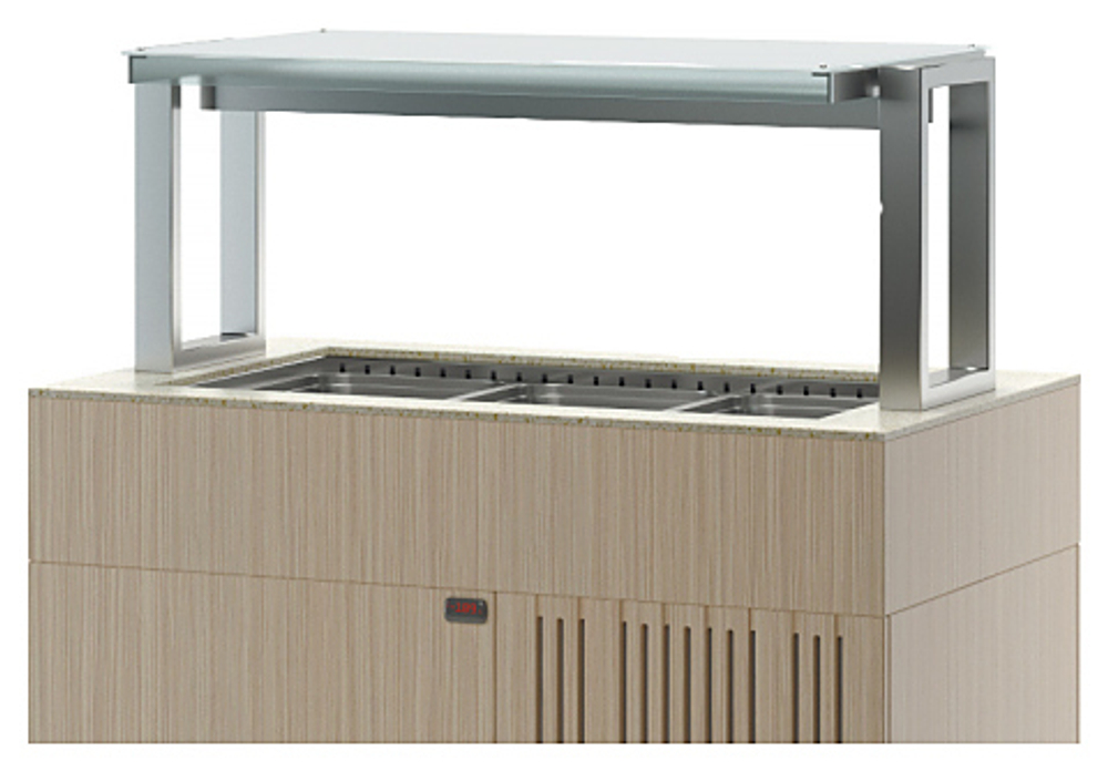 Салат-бар тепловой ТММ Антарес-Премиум ВВМТ/ОСН 4 GN1/1 (1500х750х1270)