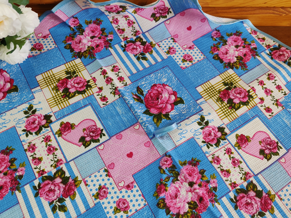 Полотенце кухонное, круглое, 2 шт, вафельное полотно