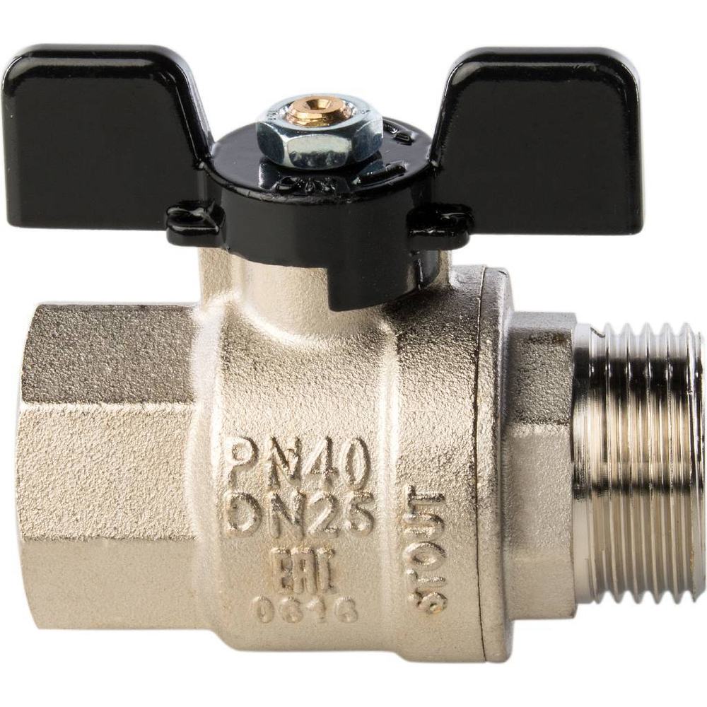 Кран шаровой муфта/резьба полнопроходной (бабочка) 25