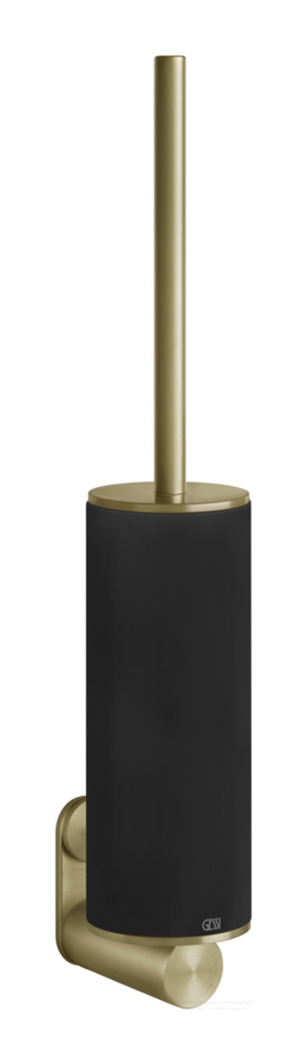 Ёршик Gessi 316, настенный, ⌀76хh452 мм, цвет Black/Brass Brushed PVD