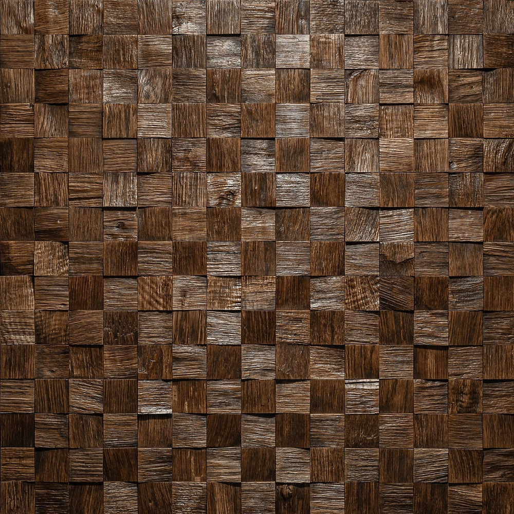 Деревянная мозаика для стен Wood Mosaic Капа венге