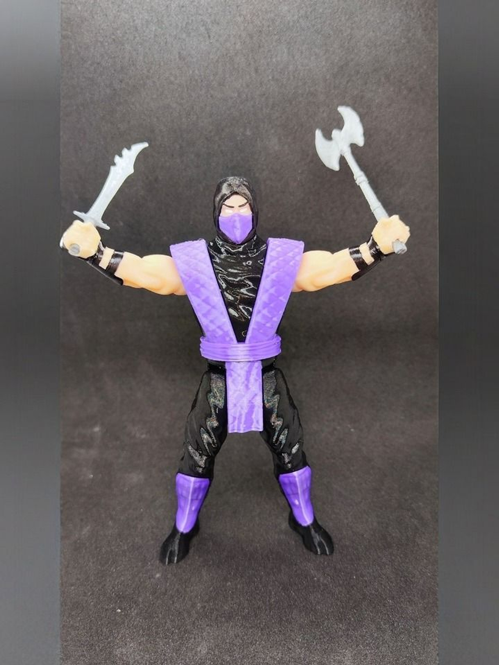 Подвижная фигурка "Рэйн" Mortal Kombat, пластик, цвет фиолетовый