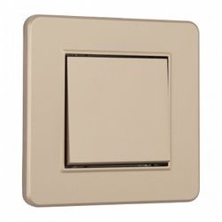 Выключатель одноклавишный Arte Milano SET16-1 SET16-1-30-1 shampan