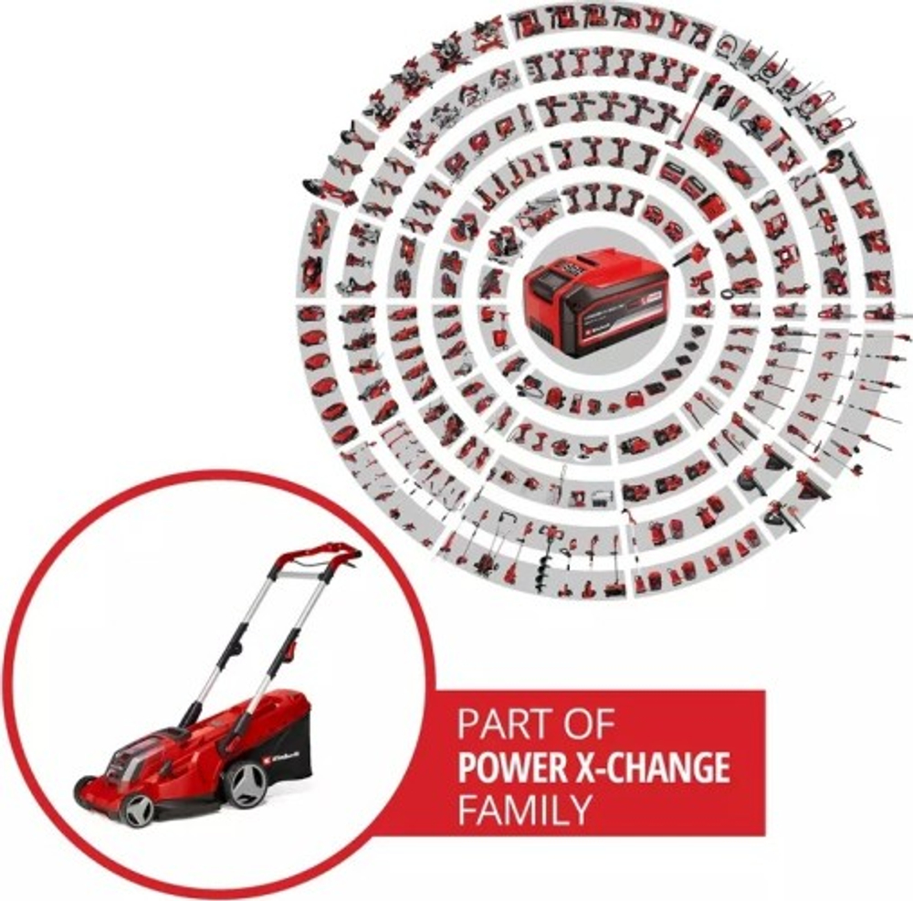 Газонокосилка аккумуляторная EINHELL RASARRO PXC 36/40 (2x4.0ah) 3413278