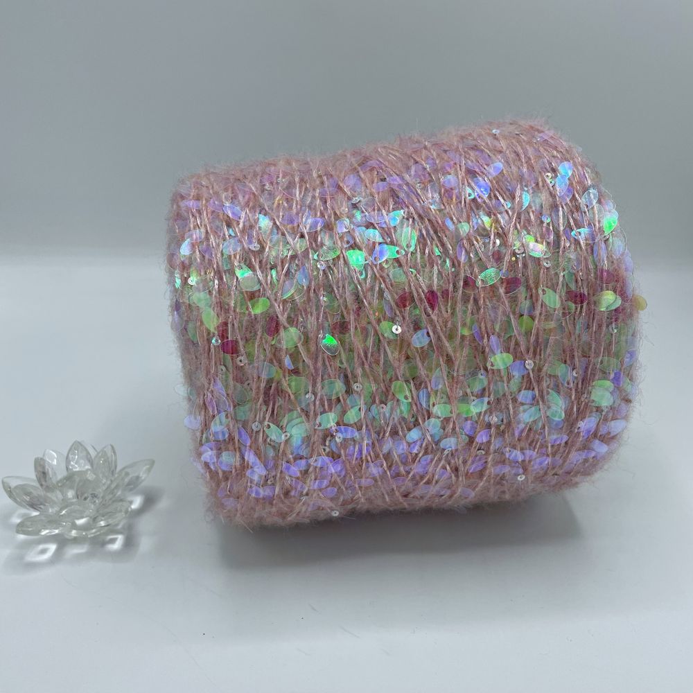 Пайетки FILATI ITALIANA 51% каплевидные пайетки 15% альпака 8% хлопок 26% полиаимд