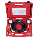 МАСТАК (120-20023C) Манометр для измерения давления масла, два манометра 0-7 и 0-35 бар, комплект адаптеров