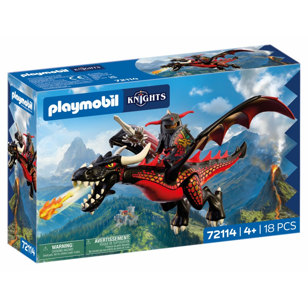 Playmobil Knights 72114 Чёрный дракон 18 деталей — фото 2