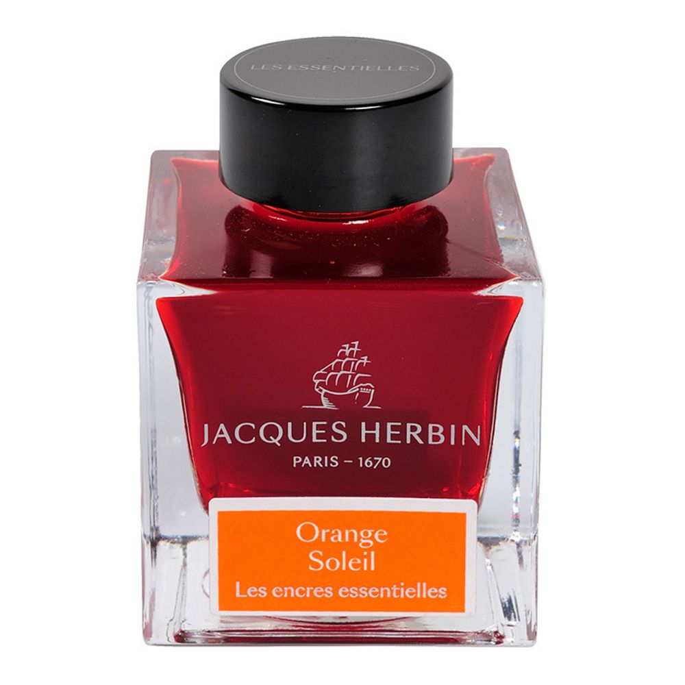 Чернила во флаконе Herbin Prestige 50 мл Orange soleil оранжевые (13157JT)