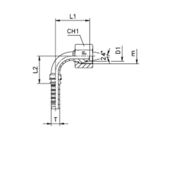 Фитинг DN 10 DKO-L (Г) 16x1.5 10 (90)