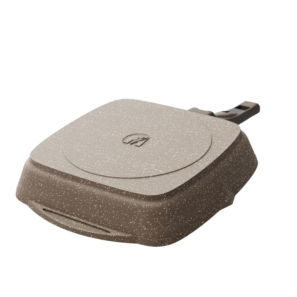 Сковорода-гриль "Мечта" Гранит с несъемной ручкой от 24 см до 28 см