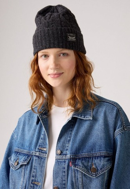 Шапка LEVI'S WOMEN'S BACKPATCH BEANIE - HOLIDAY CABLE