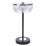 8204/1TL LEDIO LN25 393 серебро/черный/прозрачный, металл/акрил Настольная лампа LED 7W 4000К 220V SATIANA