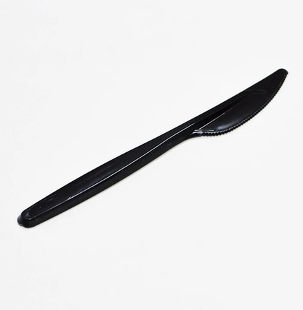 Нож пластиковый 18 см черный ПРЕМИУМ Complement (50шт/уп)