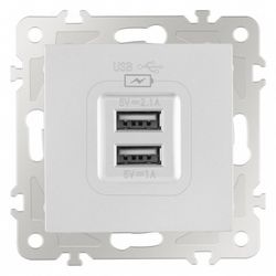 Розетка USB, без рамки Arte Milano am-206 206.46-1.silver