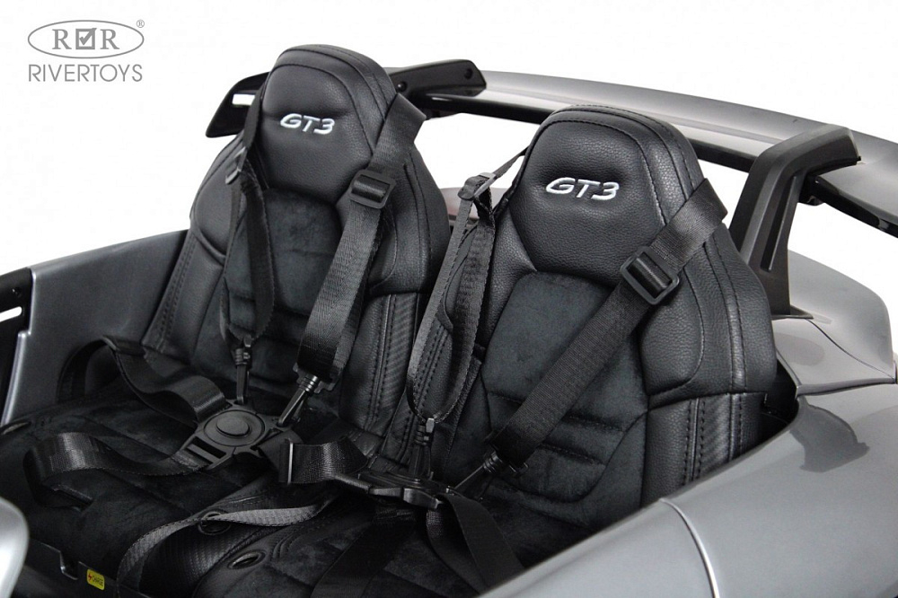Детский электромобиль RiverToys Porsche 911 GT3 Y911YY Y911YY-GREY-GLANEC/серый глянец