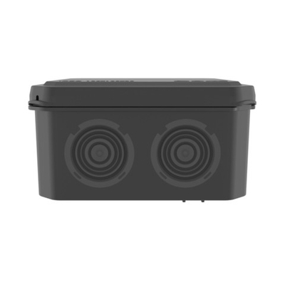 Коробка ответвительная с 8+2 кабельными вводами д.25/20 мм, IP55,100х100х50 мм,черный