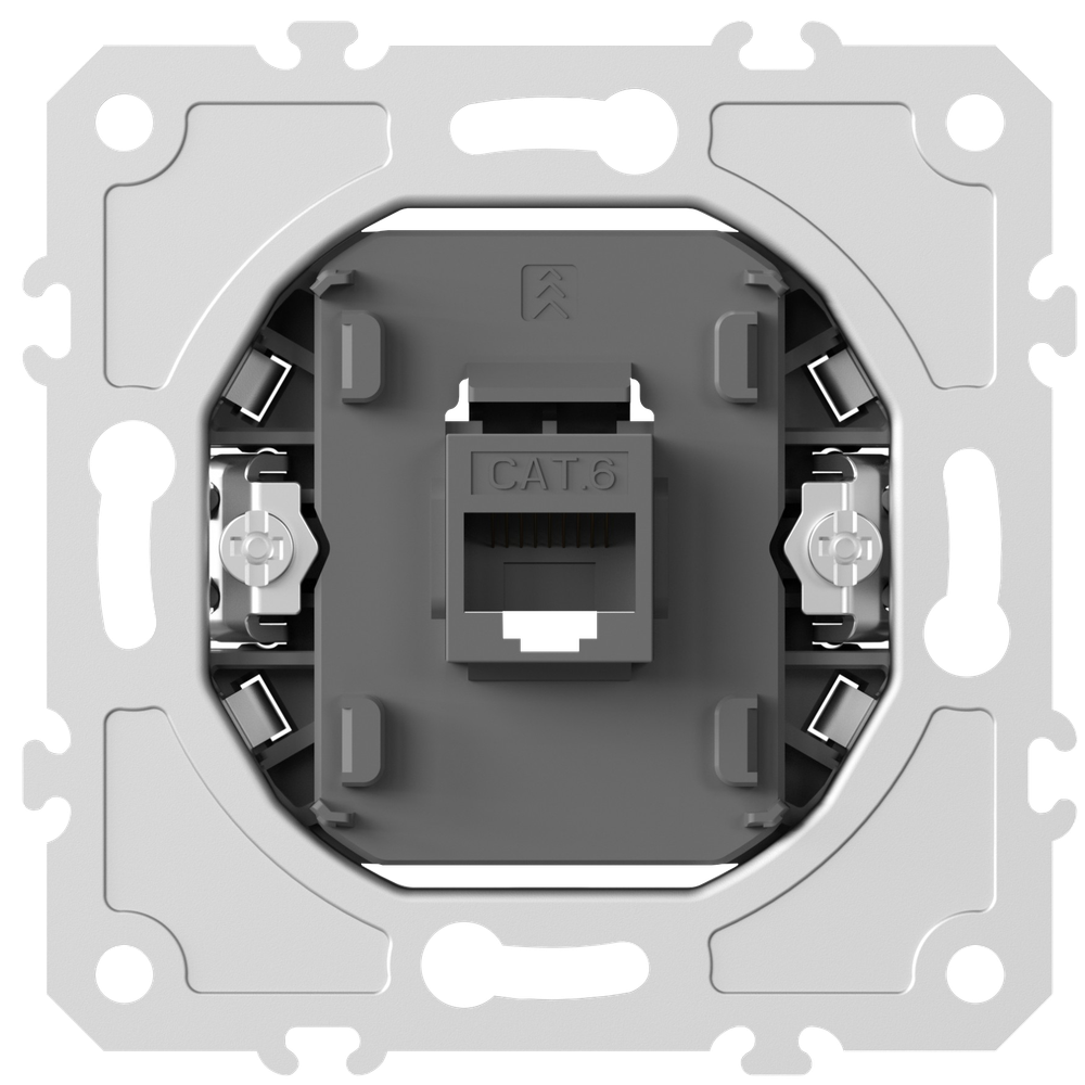 Механизм розетки RJ45 одиночная cat.6/ClassE-8, серия DB