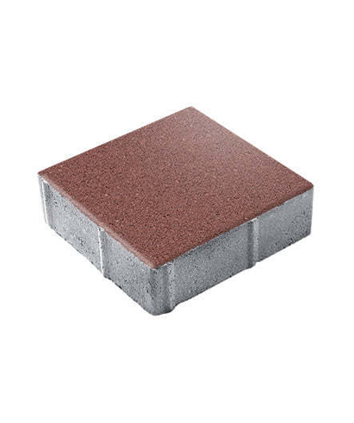 Гранитная тротуарная плитка КВАДРАТ - Б.1.К.6 Гранит Красный