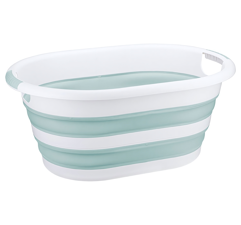 Таз ФЛЕКС 17,5 л овальный складной с ручками, материал- полипропилен, ТЭП М2503