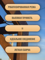 Деревянная беседка 3х3м готовый комплект для сборки