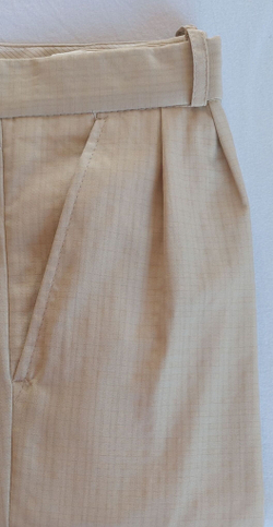 Брюки мужские в клетку клетчатые для мужчины для мальчика мальчиковые широкие свободные классические классика строгие костюмные вискозные вискоза прямые светлые белые бежевые тонкие лёгкие летние вискоза 29 30 48 176 182 L размер