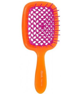 Расческа для волос JANEKE SuperBrush The Original Оранжевая с фуксией