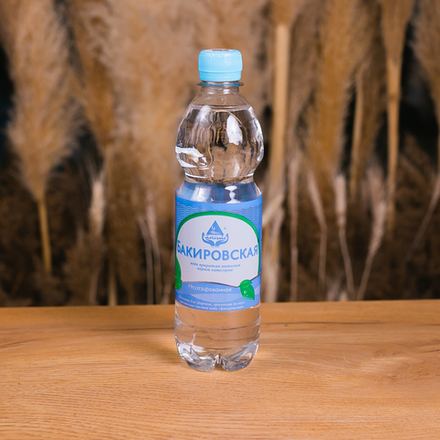 Вода "Бакировская" негазированная 0,5 л