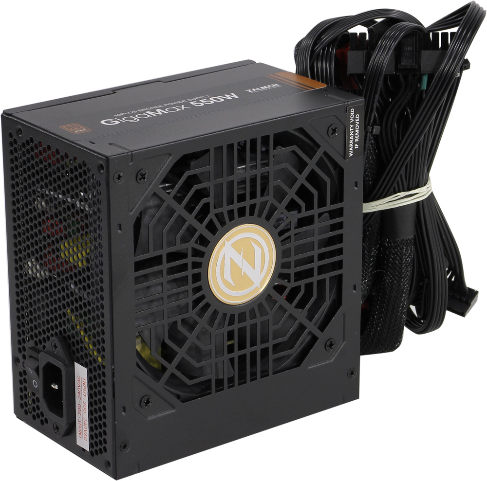 Блок питания 550W Zalman ZM550-GVII &lt;Black&gt; ATX (24+2x4+2x6/8пин)