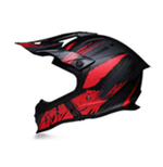 Шлем кроссовый взрослый MOTAX матово-черный-красный (G2)