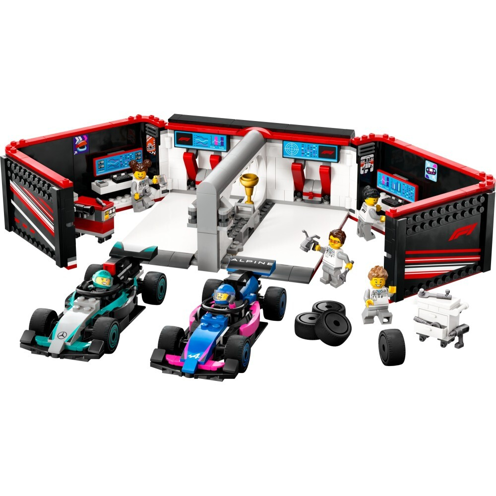LEGO City / Гараж Формулы-1 и автомобили Mercedes-AMG и Alpine/ 60444