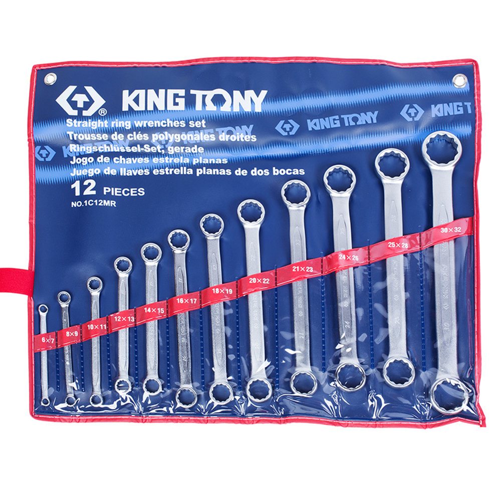 Набор накидных ключей, 6-32 мм 12 предметов KING TONY 1C12MR
