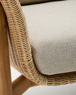 Кресло Galea из тикового дерева и синтетического ротанга