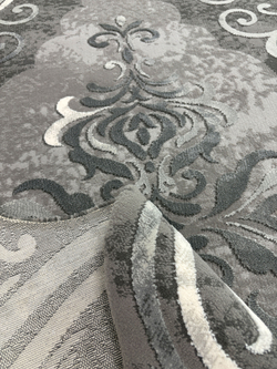 Ковер Safir 00858G Grey/Grey Нестандартная