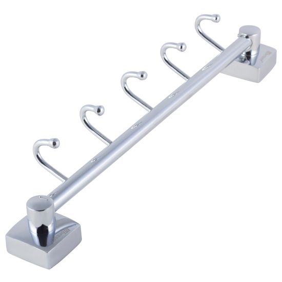 Крючки на планке 5 шт. Besser BS 8822 (35,5х6,5х6,5 см) из нержавеющей хромированной стали