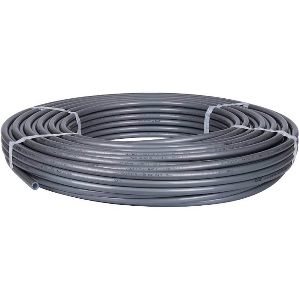 Труба из сшитого полиэтилена PEX-a STOUT 20х2,8 из сшитого полиэтилена серая