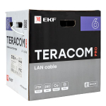 Кабель витая пара TERACOM PRO CAT.6 F/UTP 4 пары solid 23AWG оболочка PVC цвет серый (упак. 305м) (305.00 шт.)