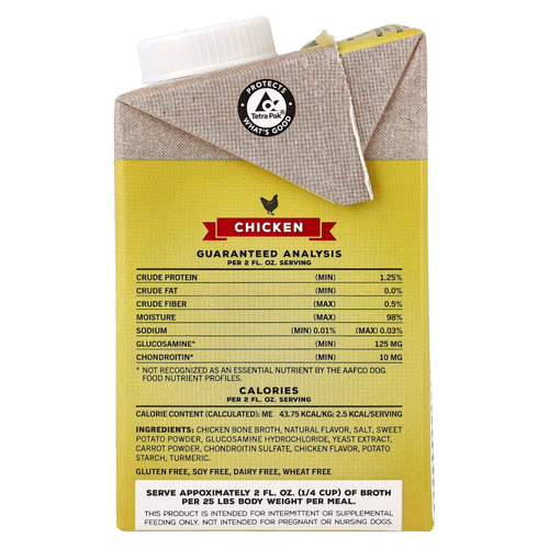 Brutus Bone Broth, добавка для бедер и суставов, для взрослых собак, курица, 500 мл (16,9 жидк. унции)