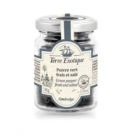 Перец зеленый горошком соленый (Камбоджа), ТЕРРЕ ЭКЗОТИК, 50г