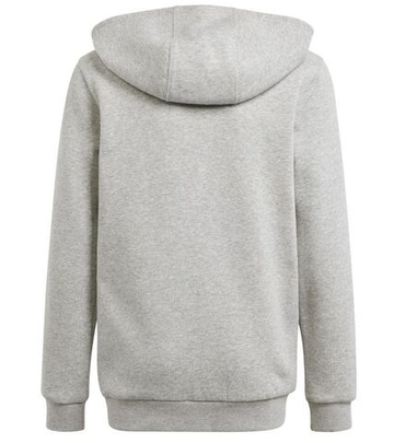 Кофта для мальчика теннисная Adidas Kids 3 Stripes Full-Zip Hoodie - серый