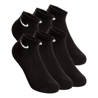 Nike Everyday Cushioned Ankle Sports Socks 6 Pack - Black